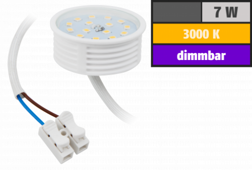 LED Einbauleuchte Marina / 230V / 7W / DIMMBAR / ET = 32mm / IP44