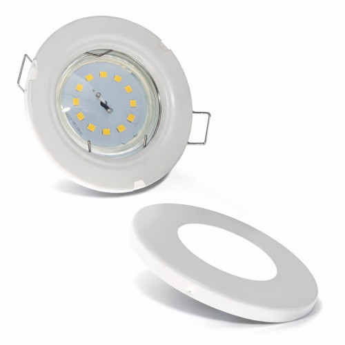 LED Einbaustrahler Aqua65 / 230V / 3W / ET = 35mm / IP65 / Milchglas