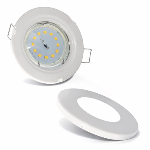 LED Einbaustrahler Aqua65 / 230V / 3W / ET = 35mm / IP65 / Milchglas