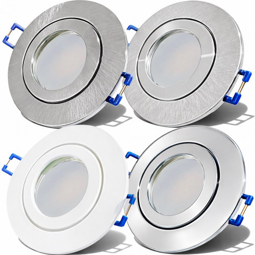 LED Einbaustrahler Marina / 230V / 3W / ET = 35mm / IP44 / Milchglas