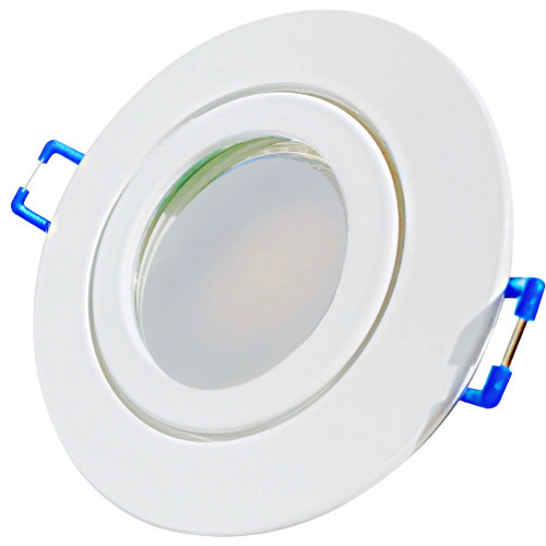 LED Einbaustrahler Marina / 230V / 5W / ET = 32mm / IP44 / Milchglas