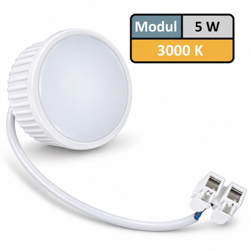 LED Einbaustrahler Marina / 230V / 5W / ET = 32mm / IP44 / Milchglas