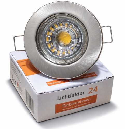 LED Einbaustrahler Tom / 230V / 3Watt / 250Lumen / Silber