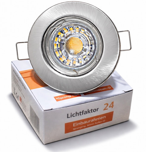 LED Einbaustrahler Tom / 230V / 5Watt / 400Lumen / Silber