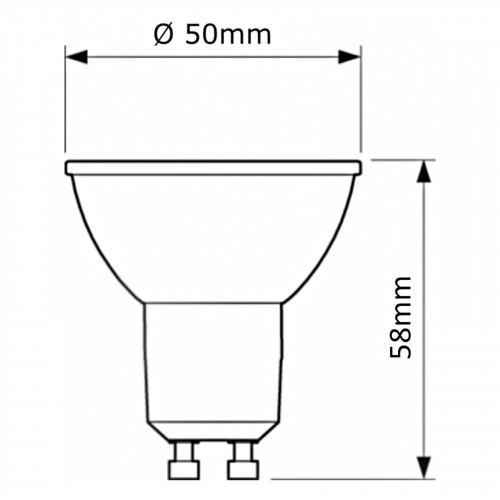 LED Einbaustrahler Tom / 230Volt / 6Watt / Dimmbar / Starr / 510Lumen