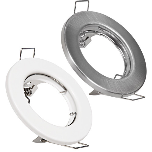 LED Einbaustrahler Tom / 230Volt / 7Watt / Dimmbar / Starr / Silber oder Weiss