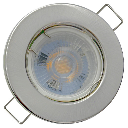 LED Einbaustrahler Tom 5W 230V Neutralweiß 4000K – Edelstahl gebürstet oder Weiß