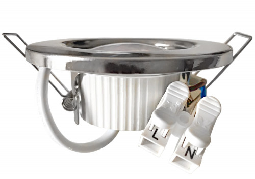 LED Einbaustrahler Tom | Flach | 230V | 5W | ET-28mm | Silber | Starr