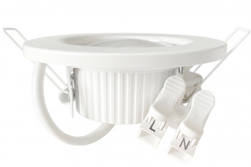 LED Einbaustrahler Tom | Flach | 230V | 5W | ET-28mm | Weiss | Starr