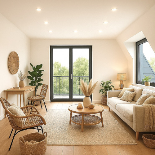 LED Einbaustrahler Tom | Flach | 230V | 5W | ET-28mm | Weiss | Starr | Milchglas