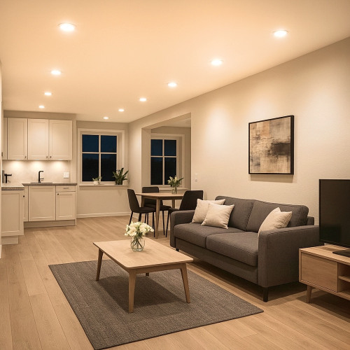 LED Einbaustrahler Tom | Flach | 230V | 7W | ET-28mm | Edelstahl gebürstet | DIMMBAR