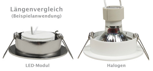 LED Einbaustrahler Tom | Flach | 230V | 7W | ET-28mm | Weiss | DIMMBAR