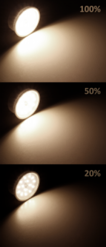 LED Einbaustrahler Tom | Flach | 230V | 7W | ET-30mm | Edelstahl gebürstet | STEP DIMMBAR