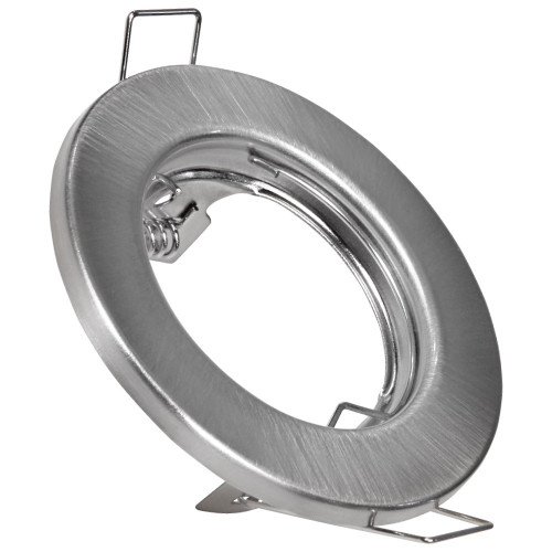 LED Einbaustrahler Tom | Flach | 230V | 7W | ET-30mm | Silber gebürstet