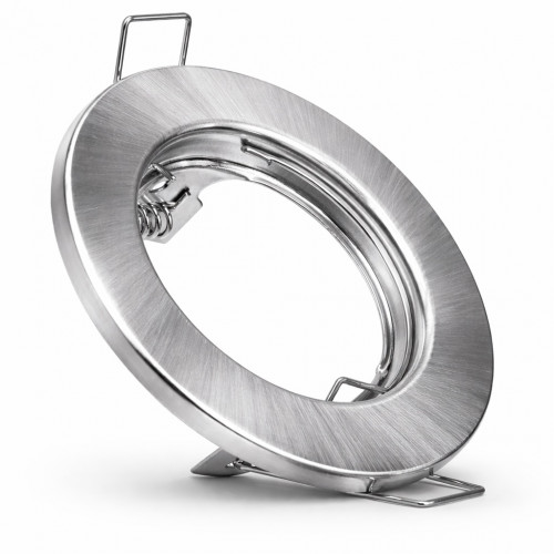 LED Einbaustrahler Tom | Flach | 230V | 7W | ET-30mm | Silber gebürstet