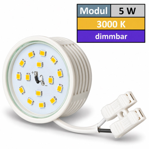 LED-Modul, 5Watt, 400 Lumen, 230Volt, 100% dimmbar, Warmweiß, 3000Kelvin