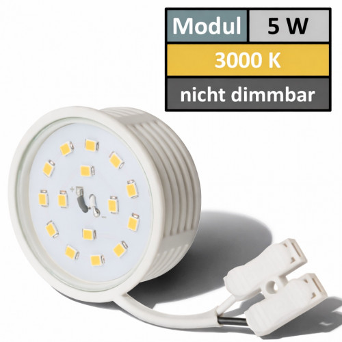 LED-Modul, 5Watt, 400 Lumen, 230Volt, 50 x 23mm, Warmweiß, 3000Kelvin