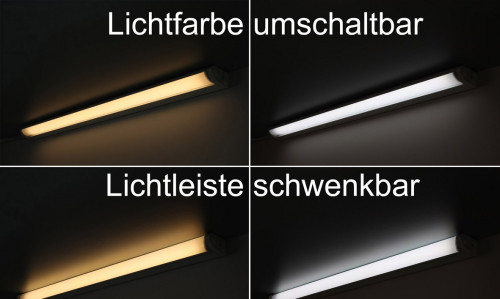 LED Unterbauleuchte 56cm 913lm, 8 Watt, 2700K + 4000K schaltbar
