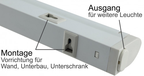LED Unterbauleuchte 56cm 913lm, 8 Watt, 2700K + 4000K schaltbar