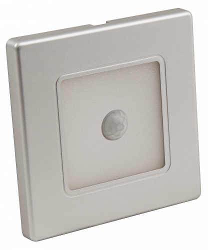 LED Wand Einbaustrahler Marvin | 230V | 2W | LED | Silber | Bewegungsmelder