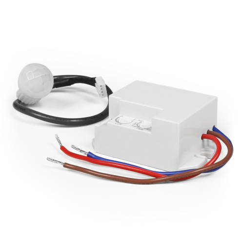 Mini IR Einbau-Bewegungsmelder 360°, 230Volt / 800Watt, weiß, LED geeignet