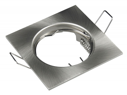 Quadratischer Einbaurahmen 75x75mm Aluminium – Weiß oder Silber gebürstet