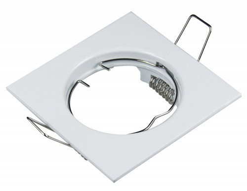 Quadratischer Einbaurahmen 75x75mm Aluminium – Weiß oder Silber gebürstet