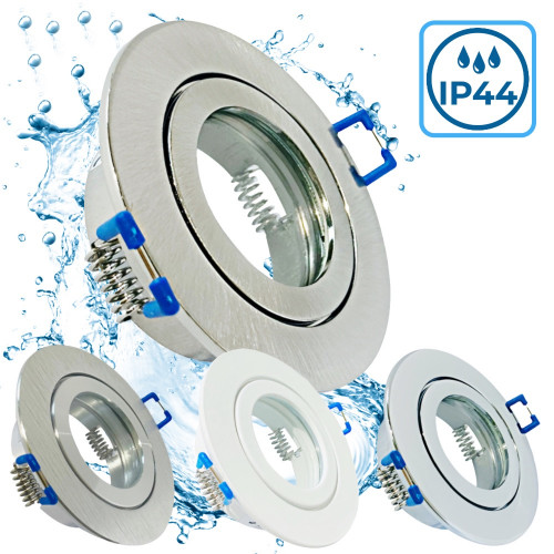 Runder Bad Einbaustrahler Marina / 12Volt / IP44 / Ohne LED Leuchtmittel