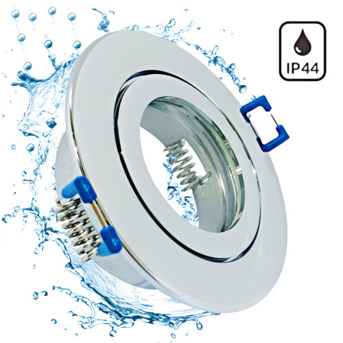 Runder Bad Einbaustrahler Marina / 230Volt / IP44 / Ohne LED Leuchtmittel