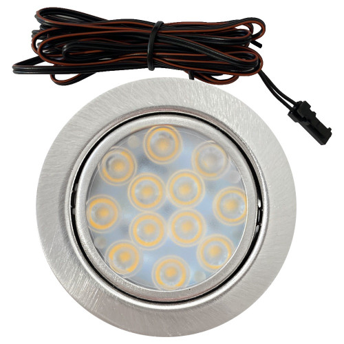 Sets Flache LED Möbel Einbauleuchte Lina 12Volt - 3Watt - 200Lumen - mit Transformator