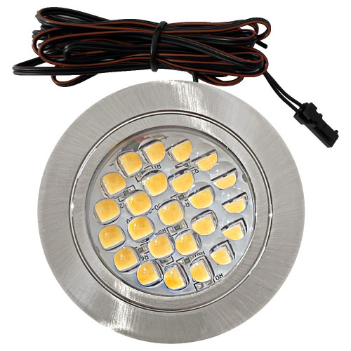 Sets Flache LED Möbel Einbauspots Mira 12V - 2,4W - 190Lumen - mit Trafo