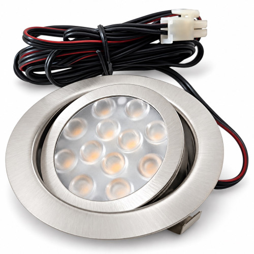 Sets - LED Einbaustrahler Alina 12V - 3W - Trafo - Zuleitung - Schwenkbar