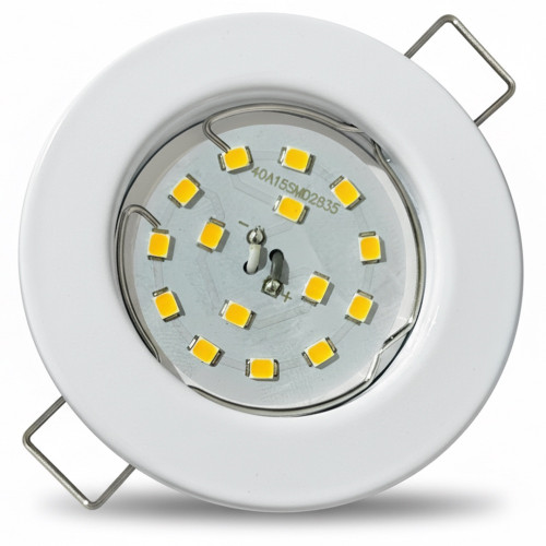 SMD LED Einbaustrahler Tom / 230V / 7Watt / 470Lumen / Weiss