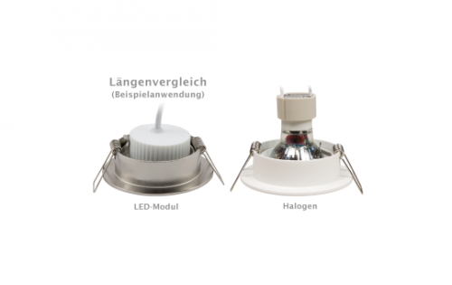 SMD LED-Modul, 7Watt, 608 Lumen, 230Volt, 50 x 25mm, Neutralweiß, STEP-DIMMBAR