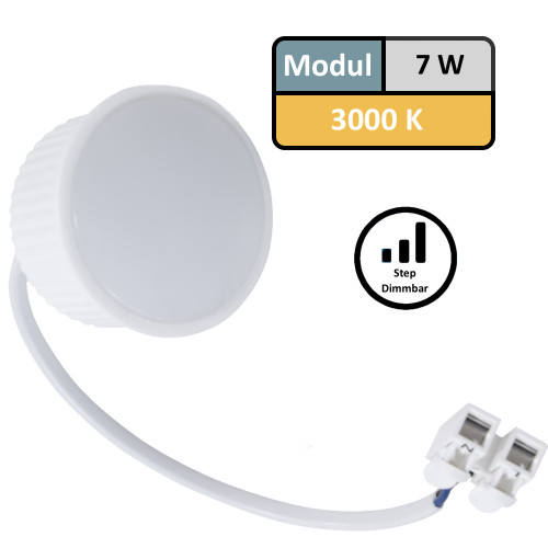 SMD LED-Modul, 7Watt, 608 Lumen, 230Volt, 50 x 25mm, Warmweiß, STEP-DIMMBAR