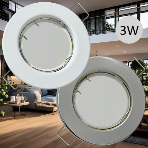 SMD LED Modul Einbaustrahler Tom | 230V | 3Watt | 265Lumen