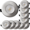 10er Set LED-Einbauleuchte IP65 – 4,9W, 500 Lumen | Ideal für Bad & Feuchträume