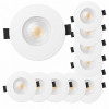 10er Set LED-Einbauleuchte IP65 – 4,9W, 500 Lumen | Ideal für Bad & Feuchträume