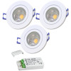 3er Set = 12Volt Bad Einbaustrahler Marina | IP44 | 3W | MCOB LED | inklusive LED Trafo 12Watt