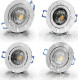 4er Set = 12Volt Bad Einbaustrahler Marina | IP44 | 3W | MCOB LED | inklusive LED Trafo 15Watt