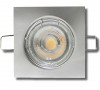 MCOB LED Einbaustrahler Tom / 230V / 7Watt / Eckig / Silber / Weiss