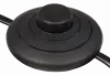 230Volt Zuleitung mit Eurostecker - 1.5m - Schwarz - 2 x 0,75 mm2 - H03 VVh2-F mit Trittschalter