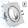 Eckiger Bad Einbaustrahler Marin / 12Volt / IP44 / Ohne LED Leuchtmittel