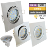 12Volt LED Einbaustrahler Dario | 5Watt | Gu5.3 Sockel | MR16 Fassung | Mit LED Transformator