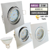 12Volt LED Einbaustrahler Dario | 3Watt | Gu5.3 Sockel | MR16 Fassung | Mit LED Transformator