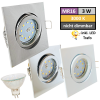 12Volt LED Einbaustrahler Dario | 3Watt | Gu5.3 Sockel | MR16 Fassung | Mit LED Transformator