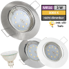 12Volt LED Einbaustrahler Jan | 3Watt | Gu5.3 Sockel | MR16 Fassung | Mit LED Transformator
