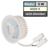 85mm IP44 MCOB LED Bad Einbauspots | 230V | 5W | Loch = 60 - 70mm | Schraubadapter