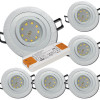 12Volt LED Einbaustrahler Sandy | 3Watt | Gu5.3 Sockel | MR16 Fassung | Trafo notwendig
