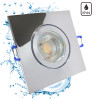 12Volt Bad Einbaustrahler Marin / IP44 / 5W / MCOB LED / Eckig / inklusive LED Treiber